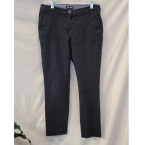Nautica Jeans Co Womens Navy Blue Chino Pants Size 6 Straight Leg Stretch Cotton